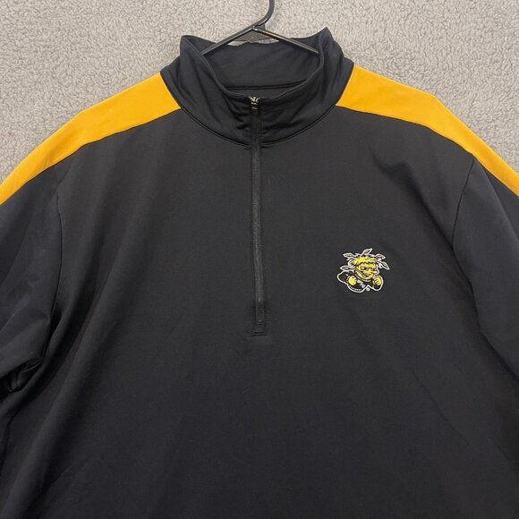 Wichita State Shockers Antigua Quarter 1/4 Zip Sweater Men’s XL Black Jacket‎ - Picture 3 of 12